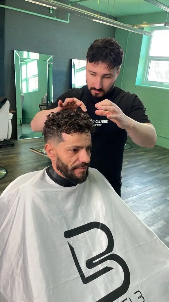 Styling a curly cut